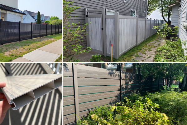 Plastic fence installation